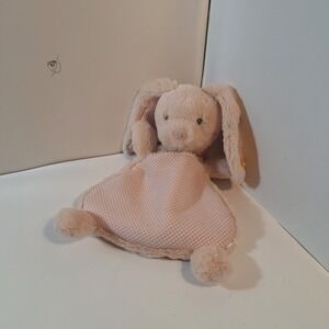Steiff Sleep Well Bunny Rabbit Comforter Cuddly Blanket Pink